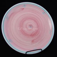 Caleca PINK & AQUA Dinner Plate - Made in Italy